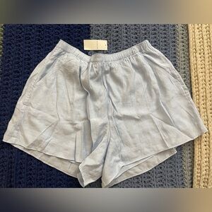 Abercrombie and Fitch Linen Blend High Waisted Shorts